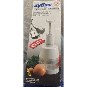 Vintage Zyliss Food Chopper Super 80 Stainless Steel Blades In Original Box